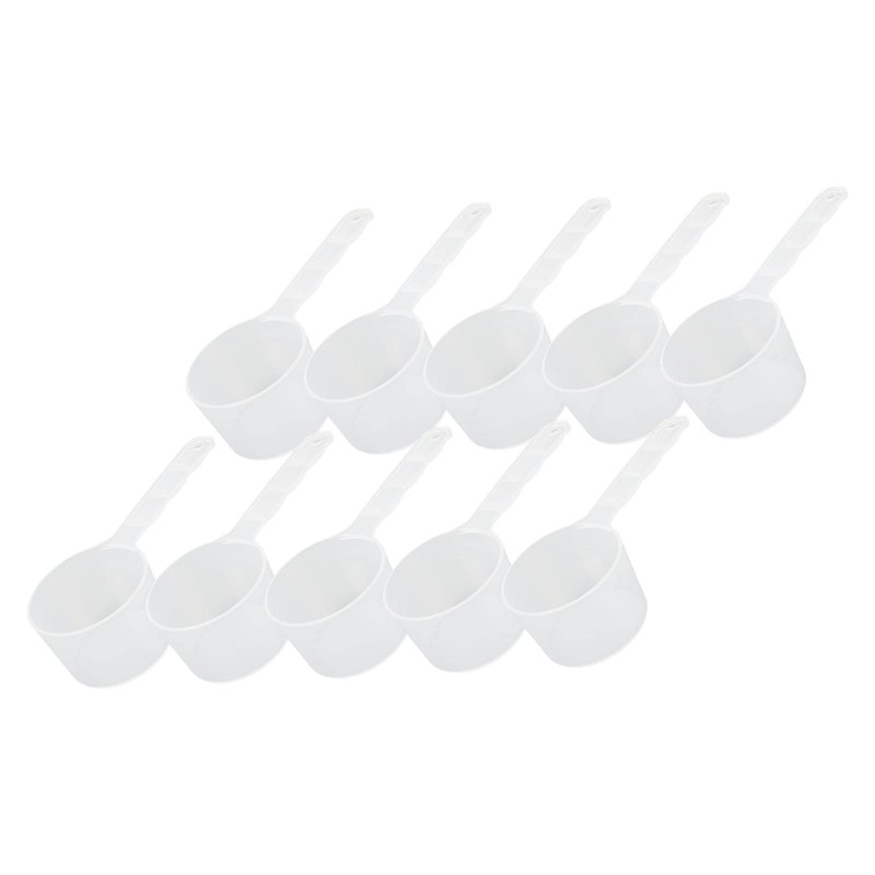 10 Cucharas Medidoras Transparentes con Escala, Cucharas Medidoras Reutilizables deLargo