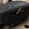 Black Panther Car Seat Cover PU Leather,Full Wrapping Edge,Protector for