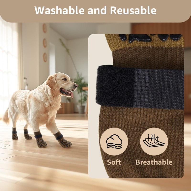 PICK FOR LIFE Dog Socks Paws Stop Licking 2 Pairs