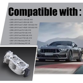 CUSTONEPARTS Electronic Throttle Body Compatible with 2007-2014 Ford Mustang，2005-2010 Ford F-250/F-350,2005-2019 F-450/F-35 09C3Z9E926C 5C3Z9E926AA