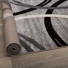 Rugshop Modern Wavy Circles Design Area Rug 4' x 6'