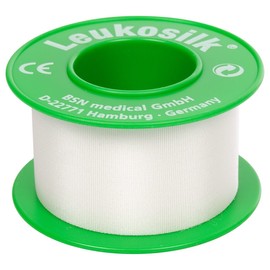 BSN Leukosilk Plaster Without Protective Ring 5 m x 2.5 cm Pack of 12