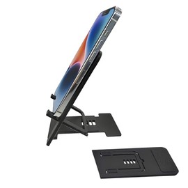 Kemoxan Soporte plegable ultrafino para teléfono celular para escritorio, soporte portátil ultrafino para teléfono inteligente, soporte de viaje para 