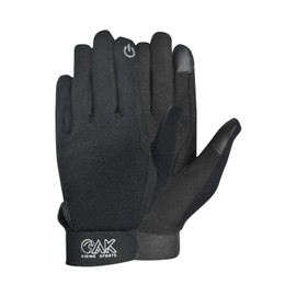 AK Ever Last Micro Suede all season Horse Riding Glove (Black, M)