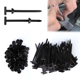 100PCS Nylon Universal Cable Tie Buckle, Heavy Duty Self-Locking Nylon Cable Tie, Multipurpose Universal Zip Tie Tool for Quick Fastening, Automotive Repair and Daily Use