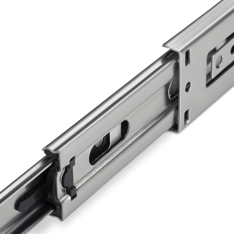 SOTECH KV2-35-H45-L250-SE Full-Extension Drawer Slides, Telescopic, Self-Closing, Length 250 mm,