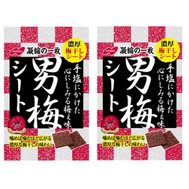 Man Plum Otoko Ume Sheet 1.0oz 2pcs Japanese Confectionery Nobel Ninjapo