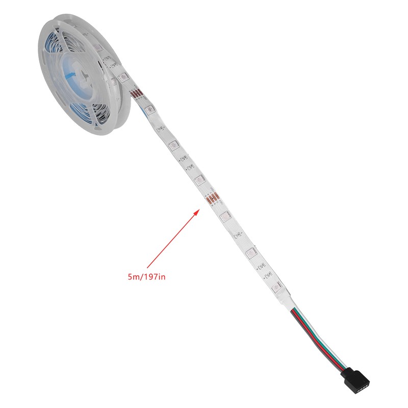 Light Strips 5m RGB Multiple Effects DoubleSided Tape Remote Control