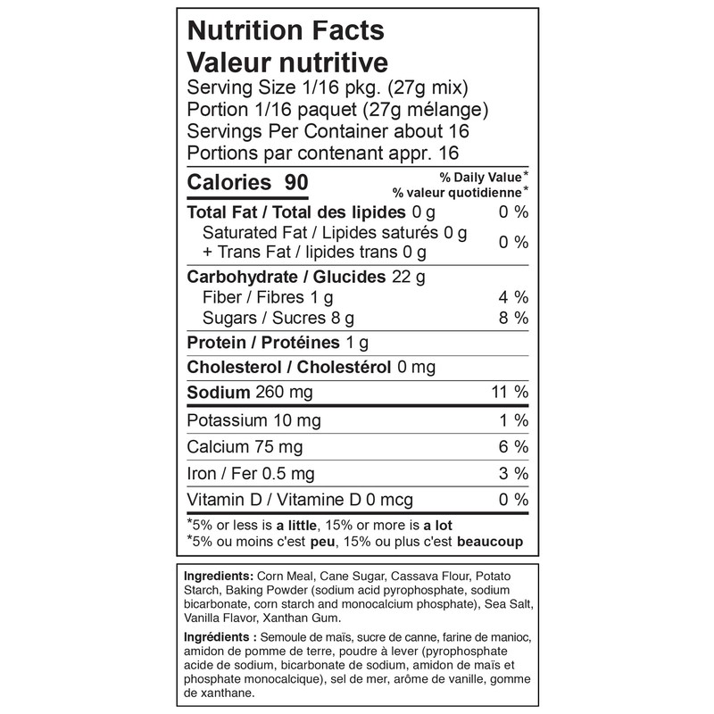 XO Baking Co. Gluten Free Gourmet Cornbread Mix; Non GMO;