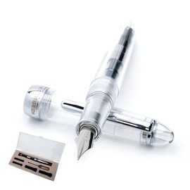 Monteverde USA Monza ID Fountain Pen with Ink Vials (Crystal Clear) - Fine Nib