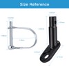 QKURT 2 Pack Bike Trailer Coupler, Bicycle Trailer Hitch Connector