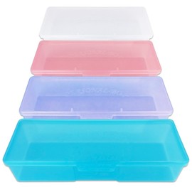 Beauticom Personal Box Storage Case for Professional Manicurist Nails Pedicure (Large Size) (40 Pieces Mix Color, Mix Color: Pink, Blue, Frosted, Purple)
