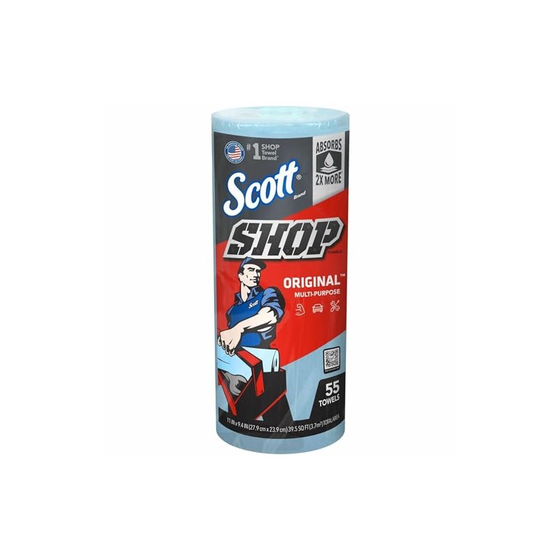 Scott Kimberly-Clark Professional Logistics Supply 75130KC Scott Shop Towels Blue