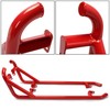ECOTRIC Red Nerf Bars Rock Sliders Compatible with 2014-2023 Polaris