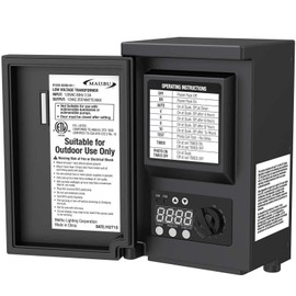 Malibu LED 200 Watt Transformer Power Pack with Digital Timer and Photo Eye for Outdoor Low Voltage Landscape Spotlight