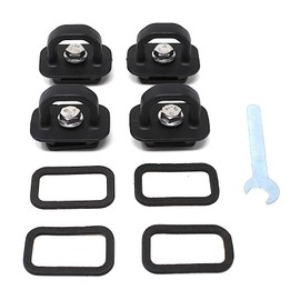 Rocky Mountain Bearings Tie Down Anchors Compatible with 2007-2023 Chevy Silverado/GMC Sierra, 2015-2023 Chevy Colorado/GMC Canyon Truck Bed Anchors - Qty 4, Powder Coat Black, ach001-a