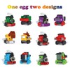 MOTYYA 12 Pack Prefilled Easter Eggs with Train Building Blocks