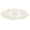 Floral Lace Oval Doilies Pack of 6 100% Polyester Traditional