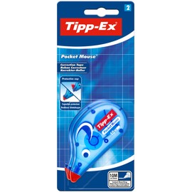 Tipp-Ex Pocket Mouse Correction Tapes – Pack of 2- Easy To Use - Extra Tear-Resistant - 10 m, White Colour