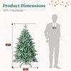 5FT Blue Spruce Artificial Christmas Tree - 1200 PE&PVC Tips
