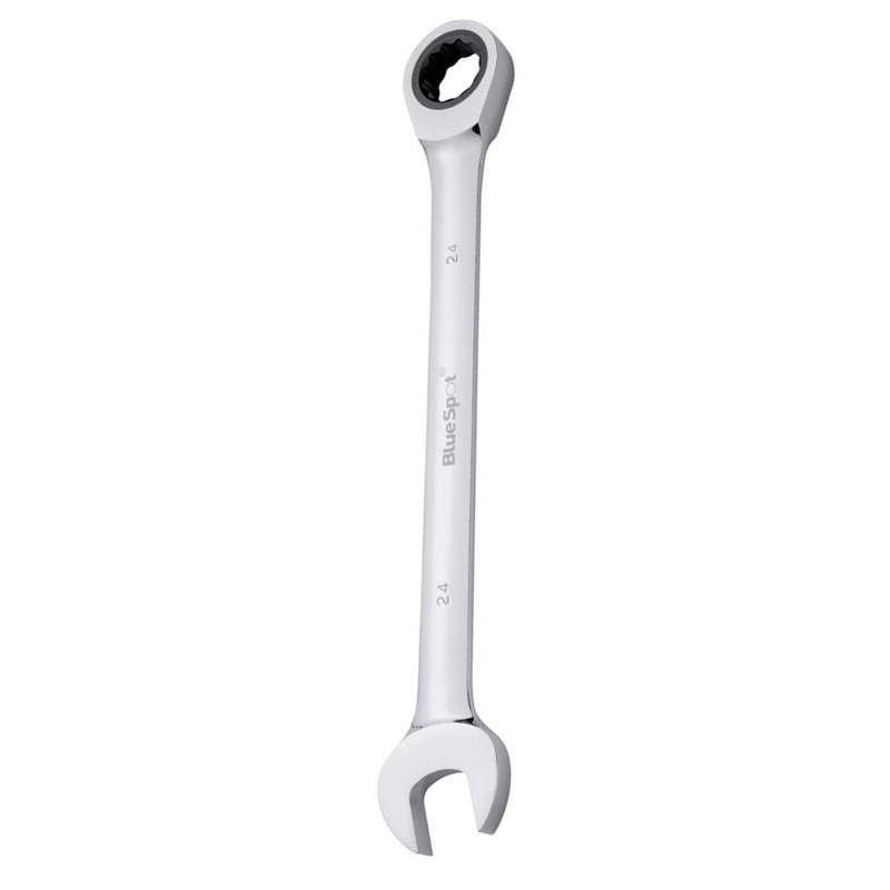 Blue Spot Tools 05120 24mm Chrome Vanadium Ratchet Spanner Fixed