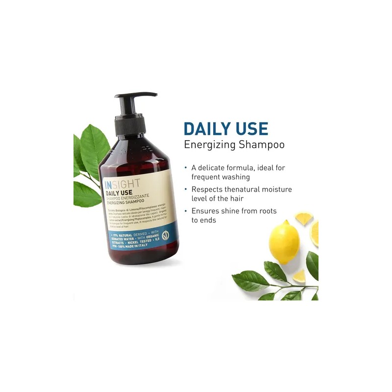Champú Energizante De Uso Diario Insight Clean Beauty Para U
