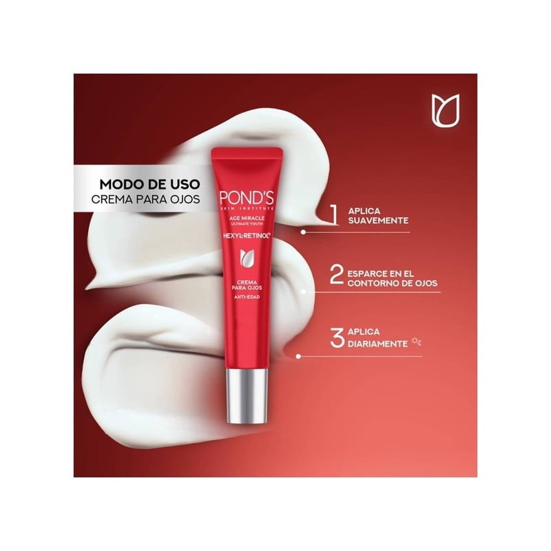Crema para ojos Pond's Age Miracle Ultimate Youth reductor de