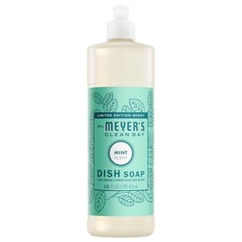 Mrs. Meyers Jabn para Trastes Menta 473 ml  Dish Soap con Ingredientes Naturales  Aroma Refrescante de Menta                                          