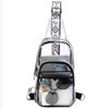 TINYAT Clear Sling Bag for Women Clear Crossbody Bag Stadium