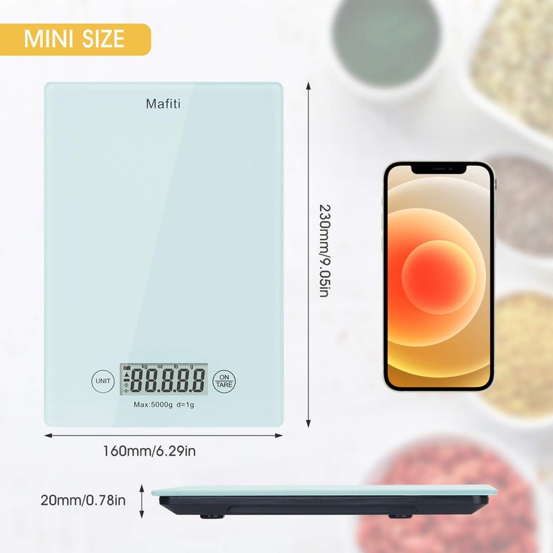 Mafiti MK100 Kitchen Scale,Digital Scale in Grams Ideal for Weighing