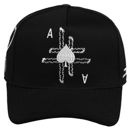 JC Hats Gorra Streetwear XY, Vicera Curva con Logos Bordados Alta Calidad, Unitalla Snapback Ajustable. (PIKAS Black)