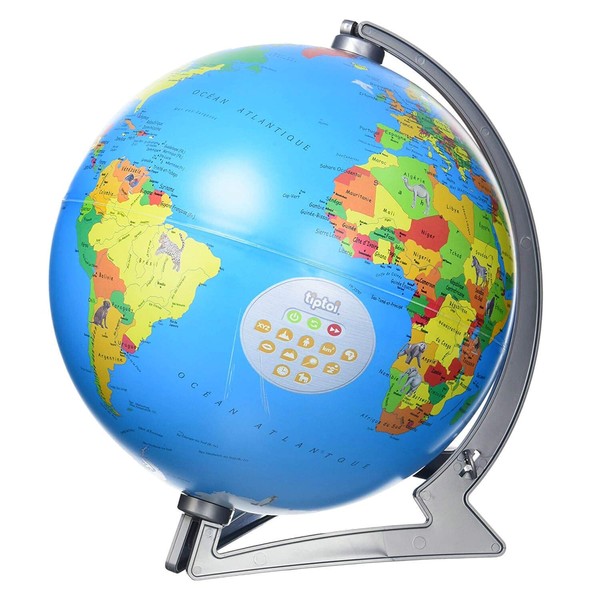 Ravensburger - tiptoi® - Globe interactif - Jeu éducatif électronique, sans écran - Avec support rotatif - A partir de 7 ans - version française - 00 793