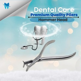 Hammerhead Plier Serrated Niti Cinch Tie Back Bending Wire Forming Dental Orthodontic Hammer Head Pliers Stainless Steel