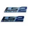 Pair Set LS2 6.0L V8 Engine 3D Letter Side Badge