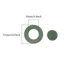 Honbay 200PCS 18650 Battery Insulator Rings Battery Insulating Adhesive Paper Cardboard Sticker, Red and Green
