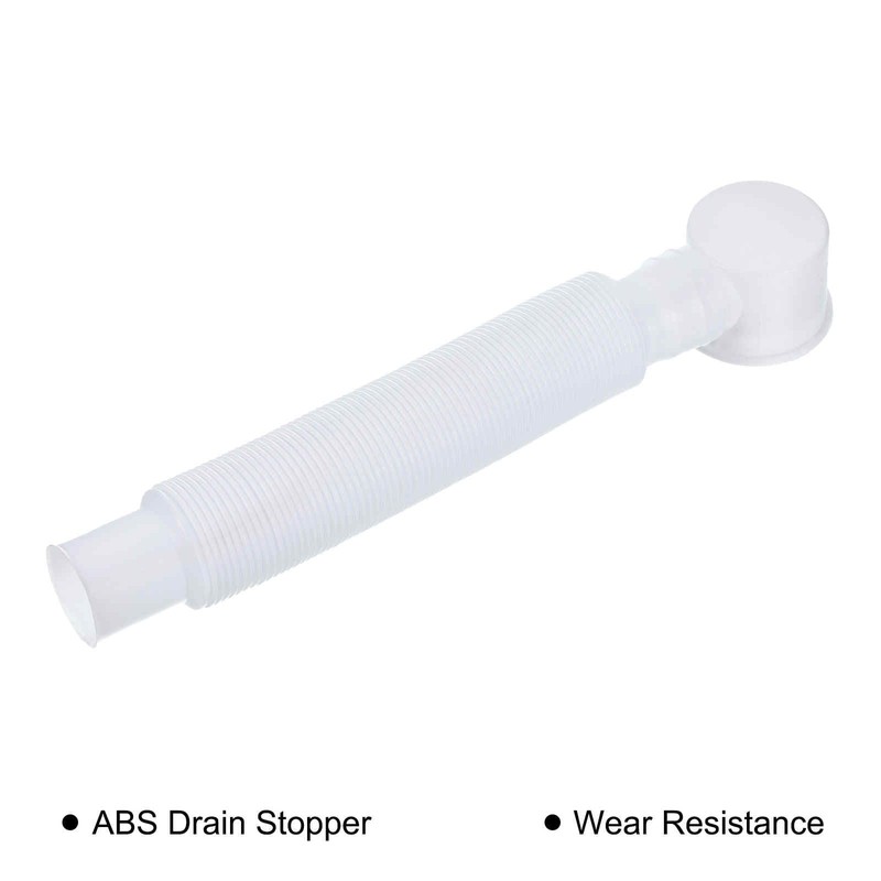 MECCANIXITY Bathtub Drain Pipe Expandable Adjustable Drain 28cm Tubing Flexible