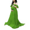 Maternity Photography Props Floral Lace Dress Fancy Pregnancy Gown for