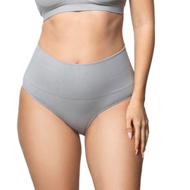 Underoutfit Everyday Soft Seamless Stretch Smoothing at Waist Briefs for Women Grey