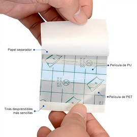 Vendaje para Tatuajes | 💖 Cinta Impermeable Transparente, Rollo de Película Protectora de 20 cm x 10 m para Cuidado Posterior del Tatuaje
