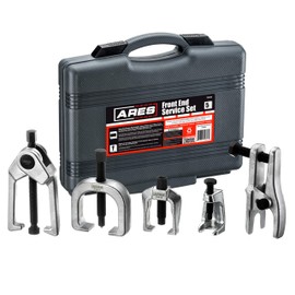 ARES 70840 - Front End Service Set - Allows for Easy Removal of Most Popular Types of Pitman Arms, Tie Rods and Ball Joints - Storage Case Included