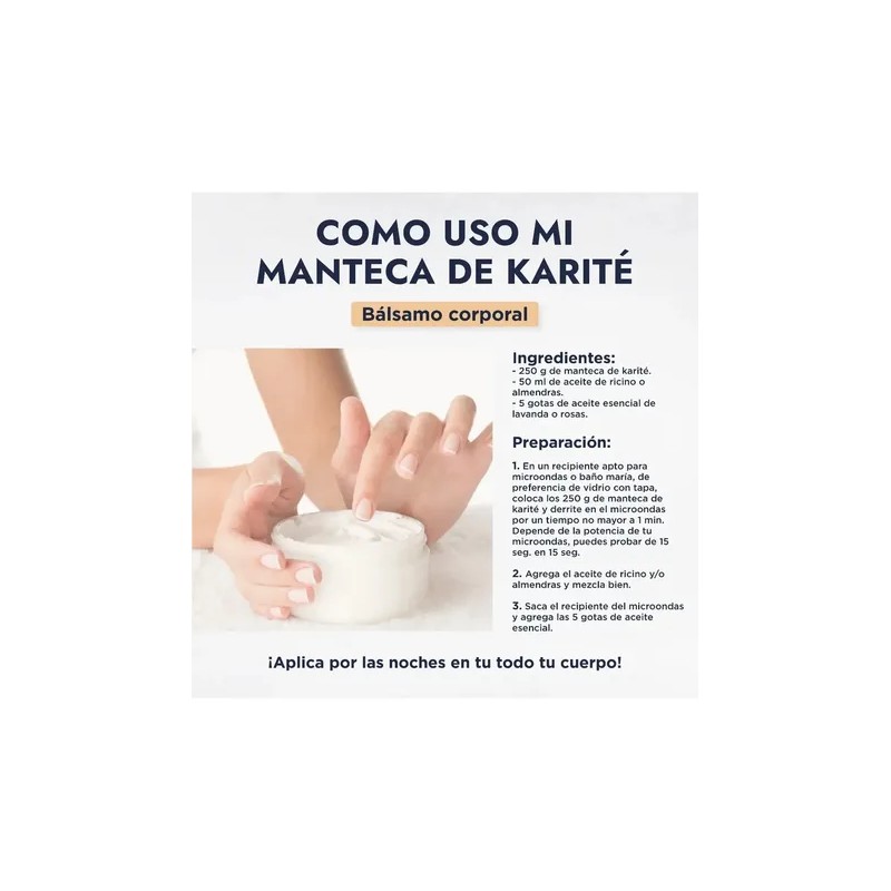 Manteca De Karité Pura 250 Gramos Extra-hidratante