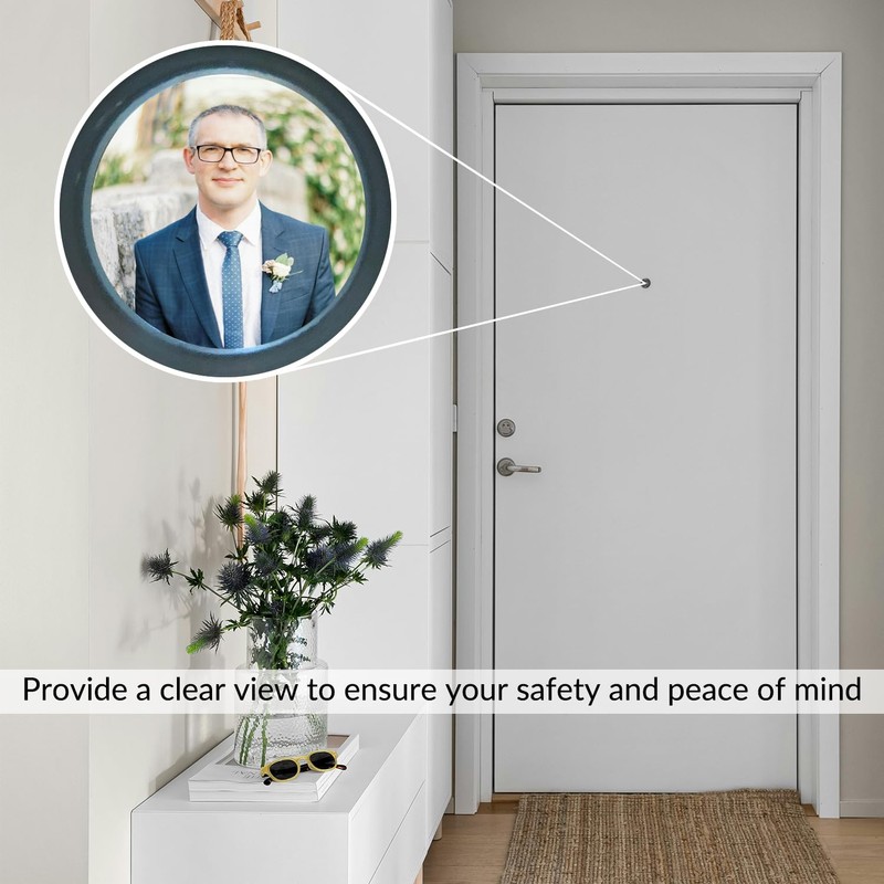 Tabanzhe Door Viewer-Security Spy Hole 220° Wide Angle Door Peephole