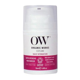 Organic Works Daily Hydration Super Intensive Moisturizer - Hydrating Face Moisturizer with Lavender Aloe Vera - Cruelty Free Face Cream - 1.69 oz | H