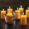 GINITIRI Natural Beeswax Votive Candles,11-12 Hours Unscented Votive Candles Bulk,6