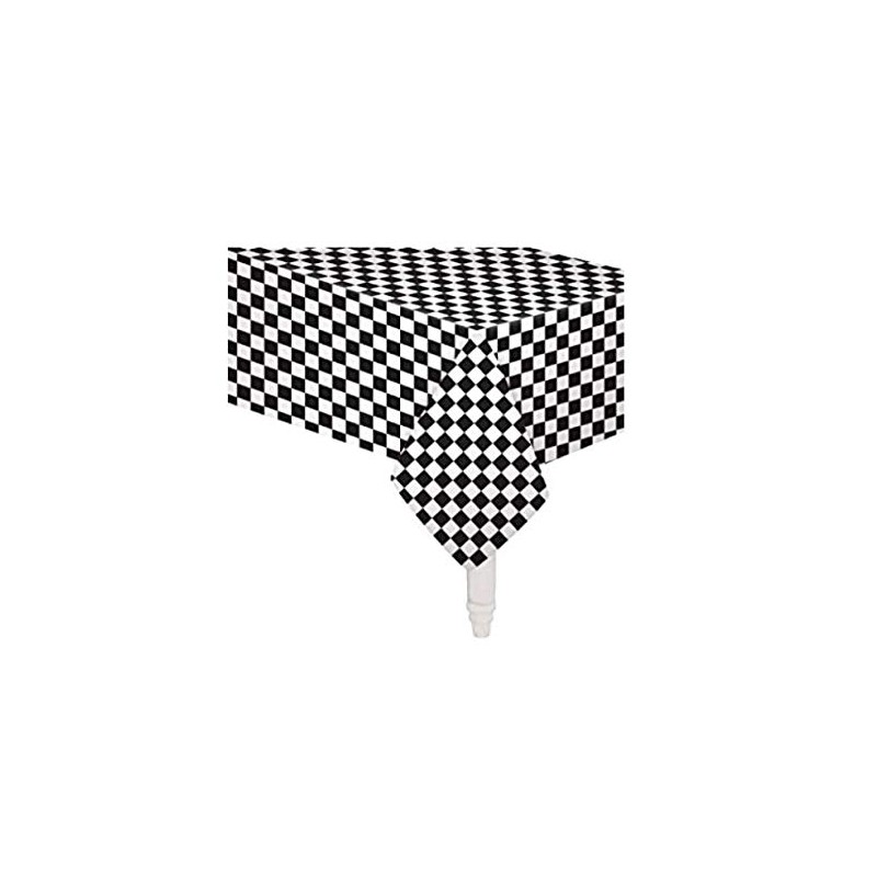 Creative Party Converting Racing Stripes All Over Print Plastic Tablecover