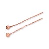 Rose Gold Dipped Sterling Silver 4mm Ball Stud Pull Through