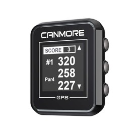 CANMORE H300 Handheld GPS Golf Device, Shot Distance Yardage Measuring, 41,000+ Free Worldwide Preloaded Courses, Golf Accessory for Golfers, Powerful Magnetic Clip for Golf Cart, Black