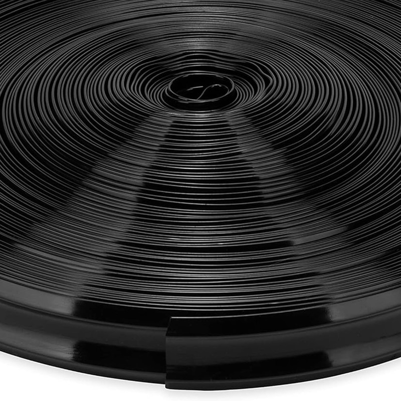 Camco 25212 Vinyl Trim Insert (1" x 100', Black)