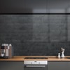 AULIGET 40-Piece Black Slate Peel and Stick Backsplash Wall Tiles,