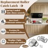 8-Set Heavy Duty Mailbox Replacement Roller Catch Latch Kit with